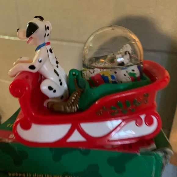 Vintage McDonald's Red and White Dalmatian Sled Toy - Picture 4 of 7